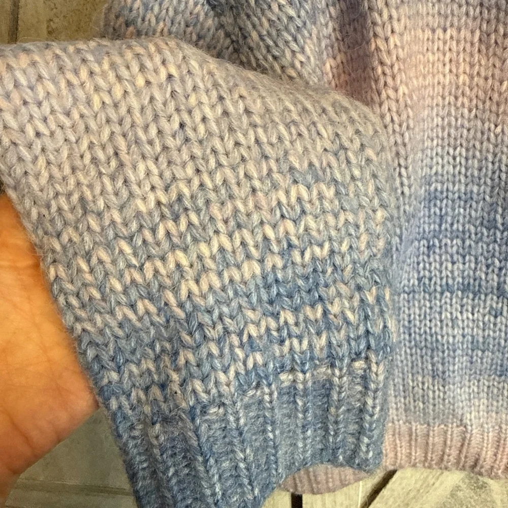 Women's Raga Blue Pink Ombre Knit Cardigan 3X - Picture 3 of 5